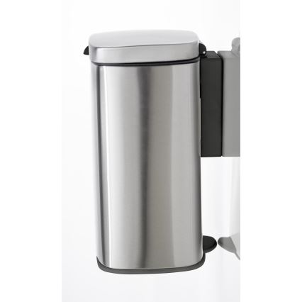 WENKO 25336100 - Koš SARE 21,5x29,5 cm stříbrná