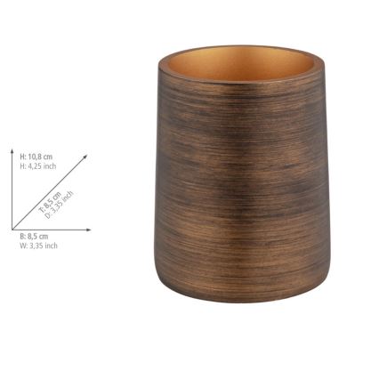 WENKO 25351100 - Pohárek PALENA 8,5x10,8 cm bronzová