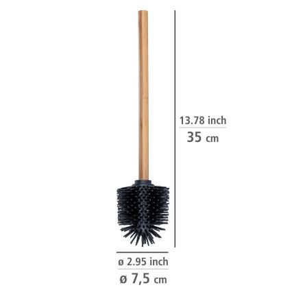 WENKO 25360100 - WC štětka 7,5x35 cm hnědá/černá