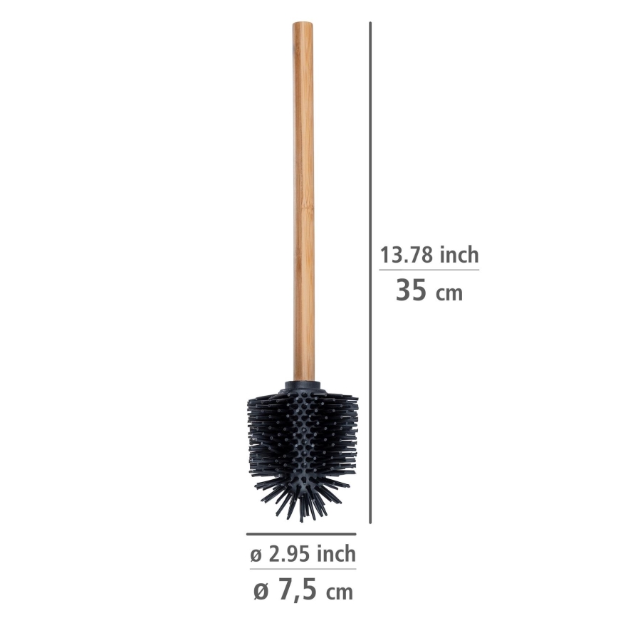 WENKO 25360100 - WC štětka 7,5x35 cm hnědá/černá
