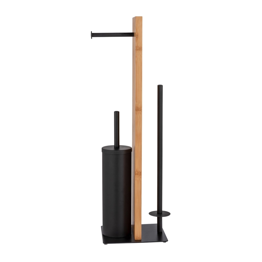 WENKO 25376100 - WC set LESINA 18x69 cm hnědá/černá
