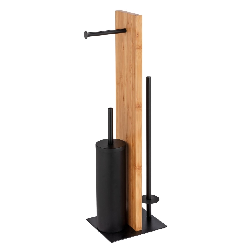WENKO 25376100 - WC set LESINA 18x69 cm hnědá/černá