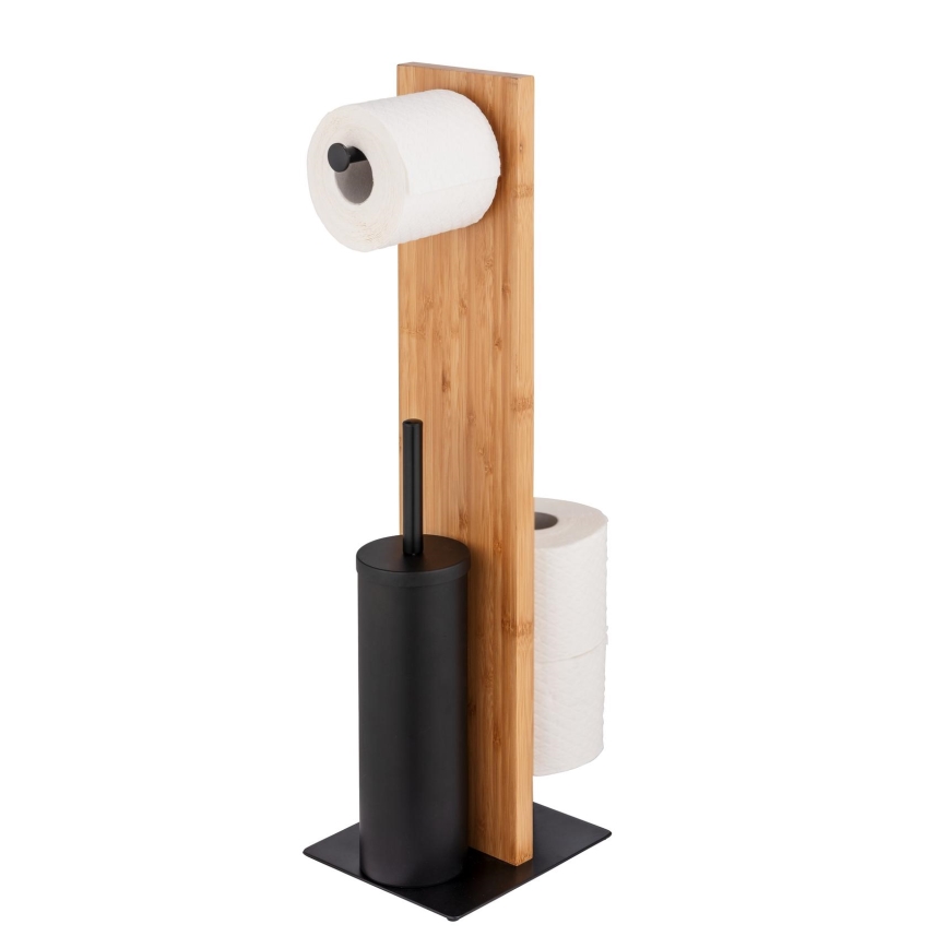 WENKO 25376100 - WC set LESINA 18x69 cm hnědá/černá