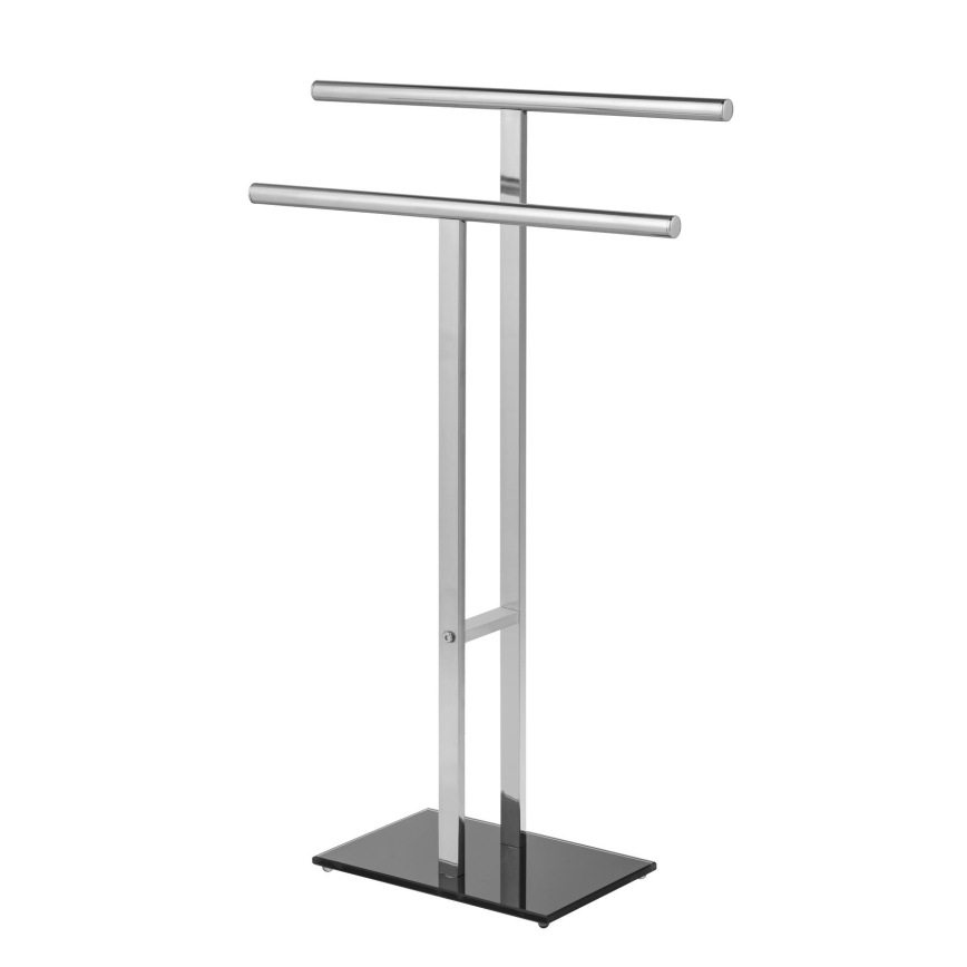 WENKO 25389100 - Stojan na ručníky LAVA 50x81,5 cm nerez/stříbrná/černá