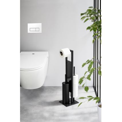 WENKO 25400100 - WC štětka RIVALTA 18x70 cm černá