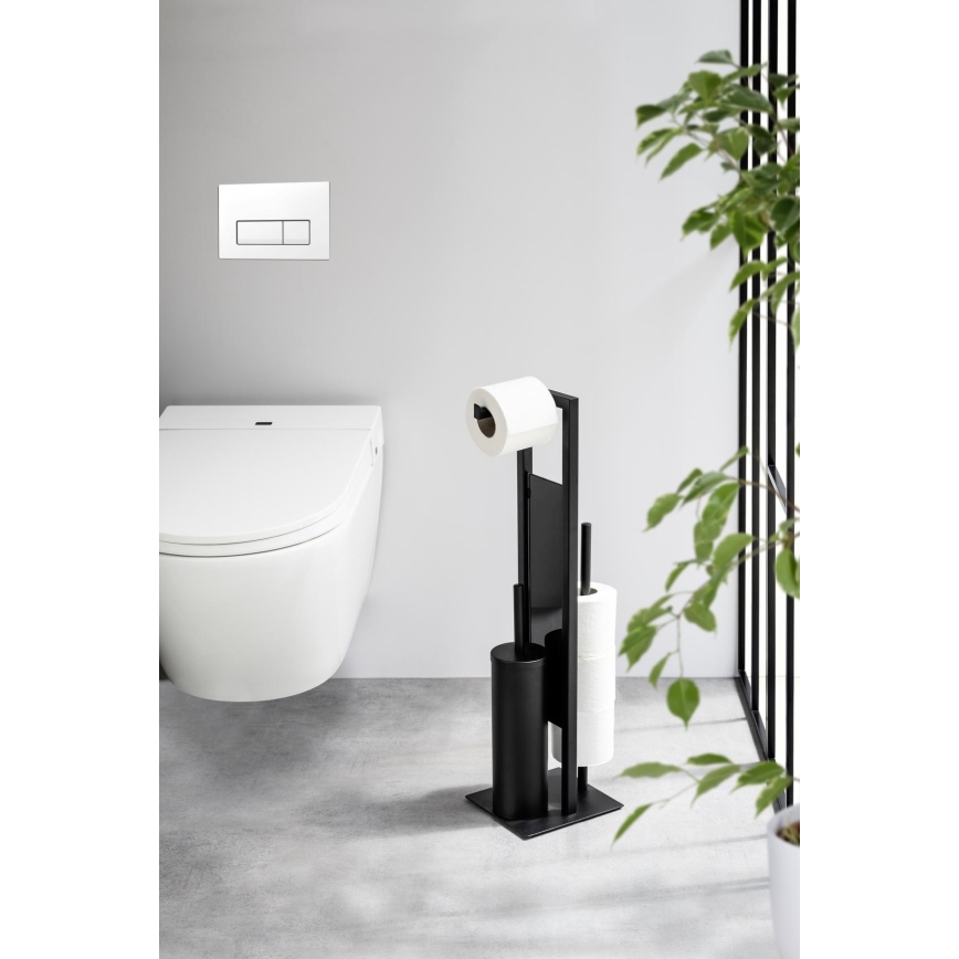 WENKO 25400100 - WC štětka RIVALTA 18x70 cm černá