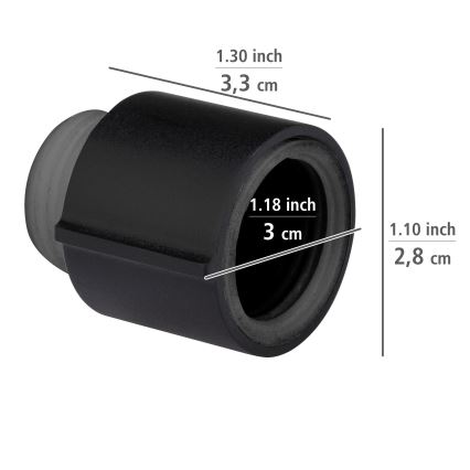 WENKO 25481100 – Regulátor WATERSAVING SYSTEM 12,7 mm černá