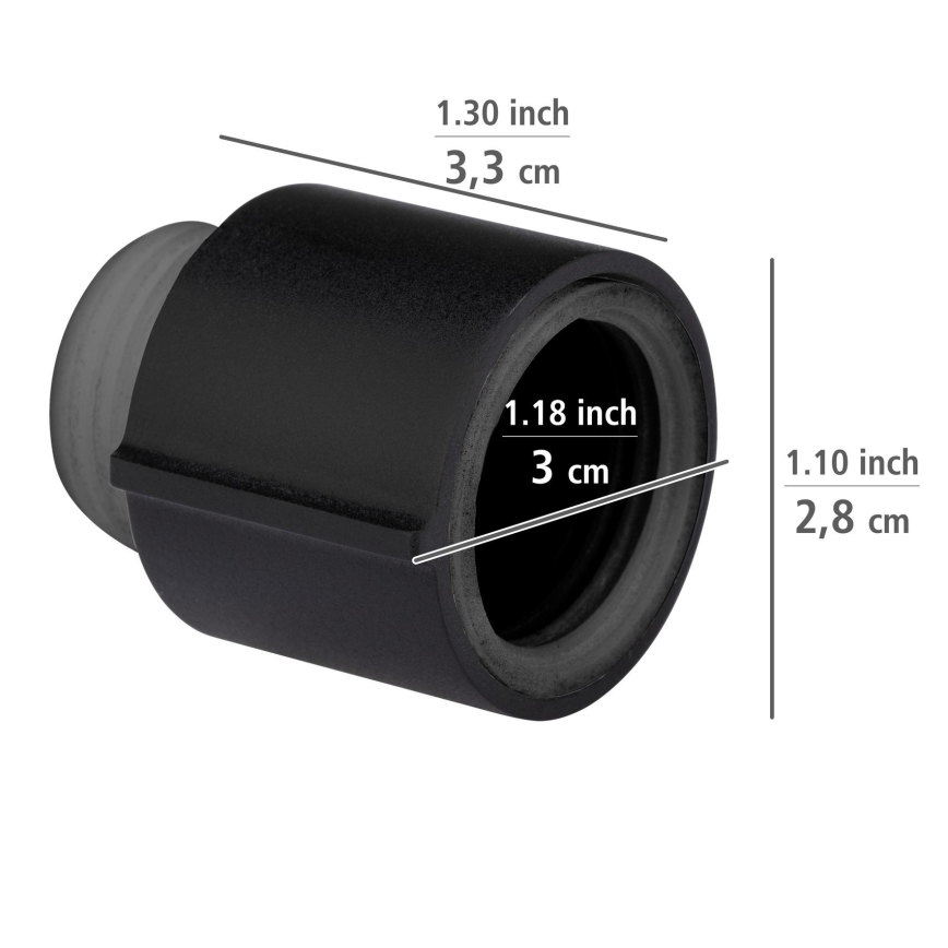 WENKO 25481100 – Regulátor WATERSAVING SYSTEM 12,7 mm černá