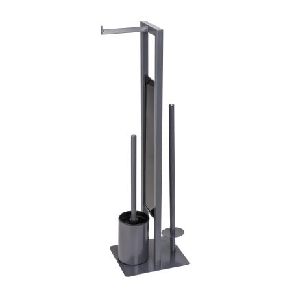 WENKO 25552100 - WC štětka RIVALTA 18x70 cm šedá/černá