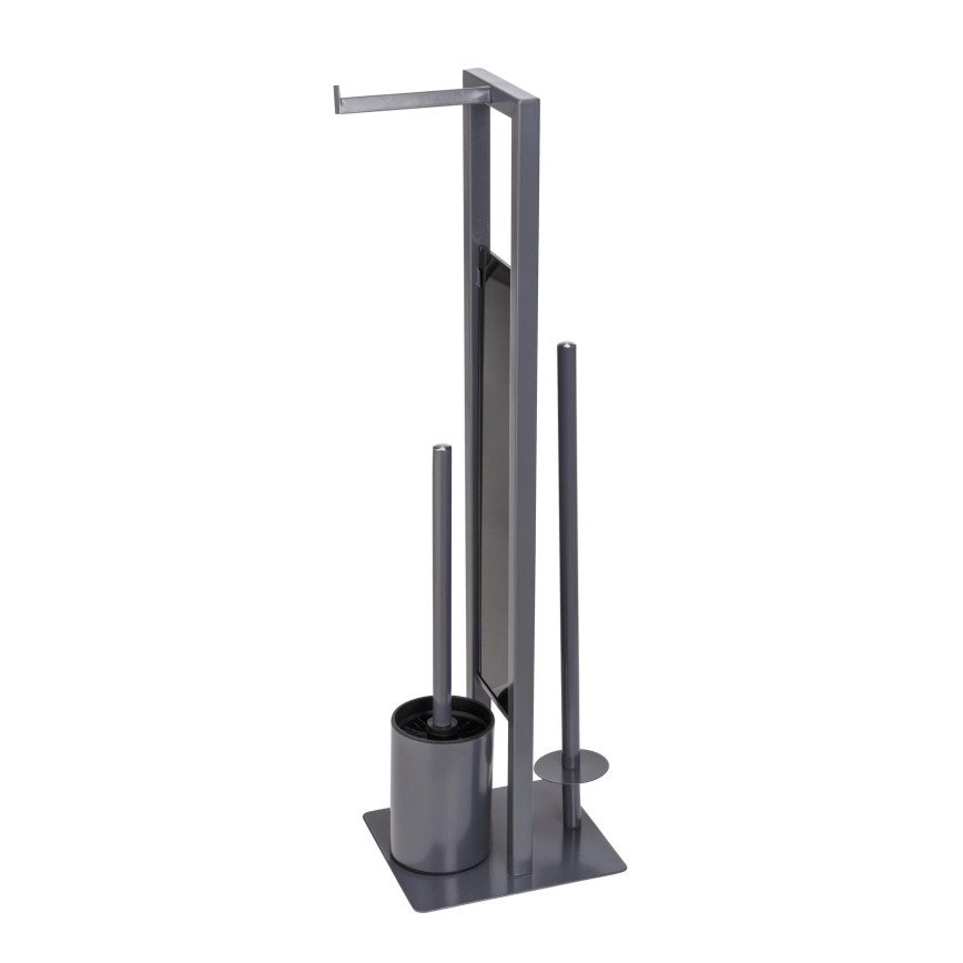 WENKO 25552100 - WC štětka RIVALTA 18x70 cm šedá/černá