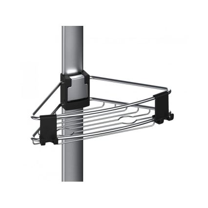 WENKO 25556100-Rohová police PURIO 35,5x280 cm stříbrná/šedá