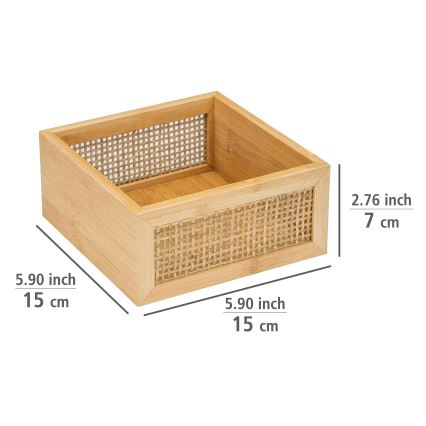 WENKO 25601100 - Tácek na vanu ALLEGRE 15x7 cm hnědá