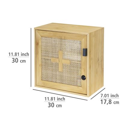 WENKO 25613100 - Skříňka ALLEGRE 30x30 cm hnědá