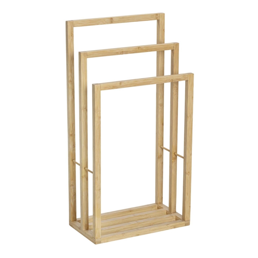 WENKO 25629100 - Stojan na ručníky BAMBUSA 42,5x82 cm hnědá