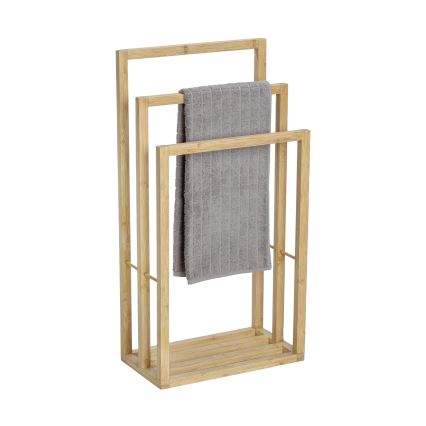 WENKO 25629100 - Stojan na ručníky BAMBUSA 42,5x82 cm hnědá