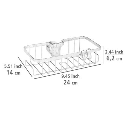 WENKO 25678100 - Košík FLORESTA 24x14 cm stříbrná