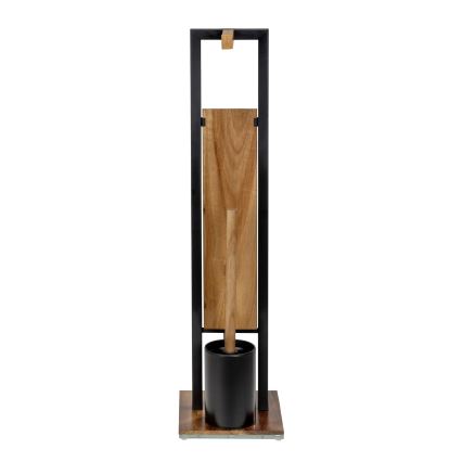 WENKO 25784100 - WC set RIVALTA 18x70 cm hnědá/černá