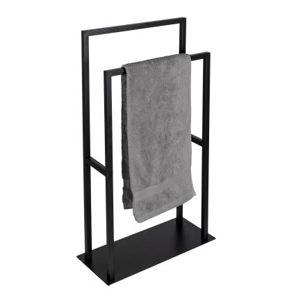 WENKO 26056100 - Stojan na ručníky RIVALTA 46x80 cm nerez/černá