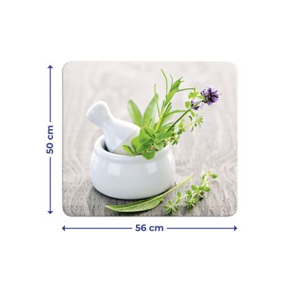 WENKO 2712940500 - Deska ABDECKPLATTE - LEBENSMITTEL 56x50 cm pestrobarevná/čirá