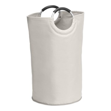 WENKO 3440001100 - Koš na prádlo STONE 38x72 cm béžová/stříbrná/černá