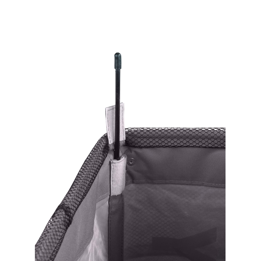 WENKO 3450112100 - Koš na prádlo QUADRO 40x60 cm šedá/černá