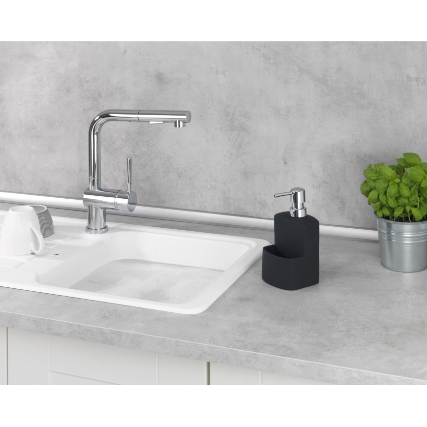 WENKO 3620117800 - Dávkovač mýdla FESTIVAL 10x18 cm černá