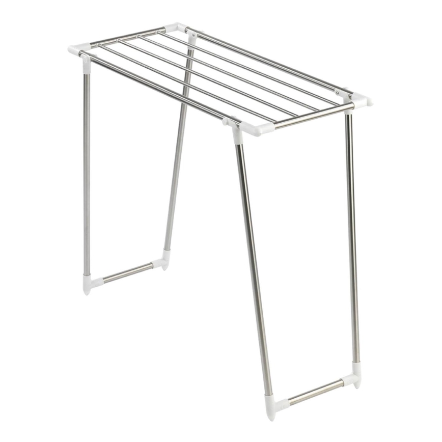 WENKO 3774020100 - Sušák na prádlo PROFI SINGLE 87x79 cm nerez/stříbrná/bílá