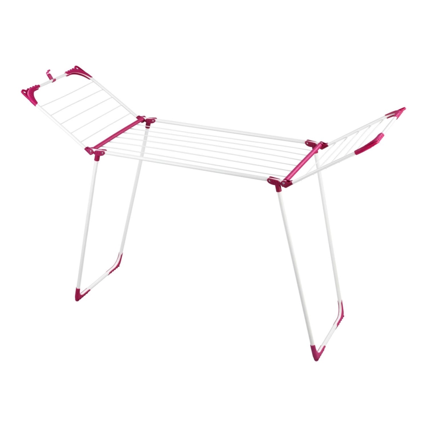 WENKO 3774021100 - Sušák prádla SUMMER DRY 153x76 cm bílá/růžová
