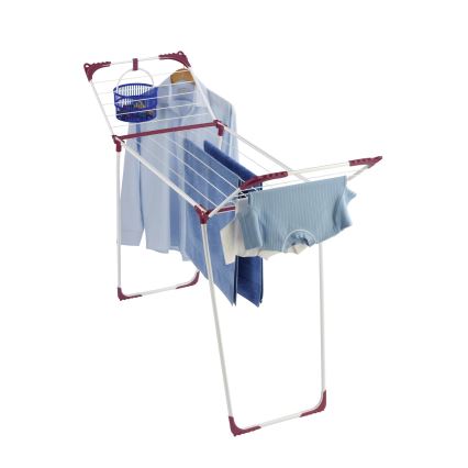 WENKO 3774021100 - Sušák prádla SUMMER DRY 153x76 cm bílá/růžová