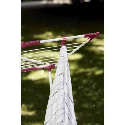 WENKO 3774021100 - Sušák prádla SUMMER DRY 153x76 cm bílá/růžová
