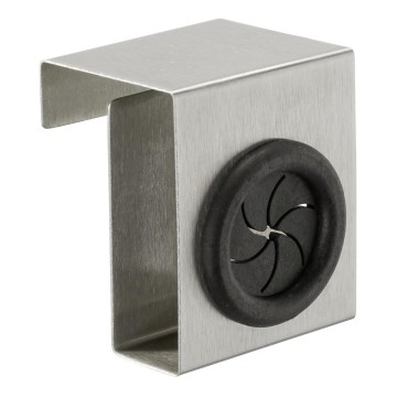 WENKO 4368060100 - Hák PUSH 5x6 cm stříbrná/černá