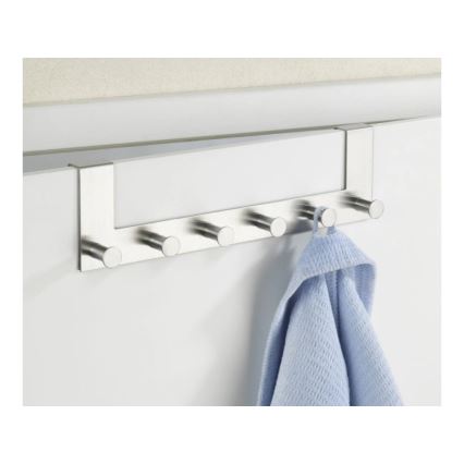 WENKO 4468060100-Věšák CELANO 39x11 cm nerez/stříbrná