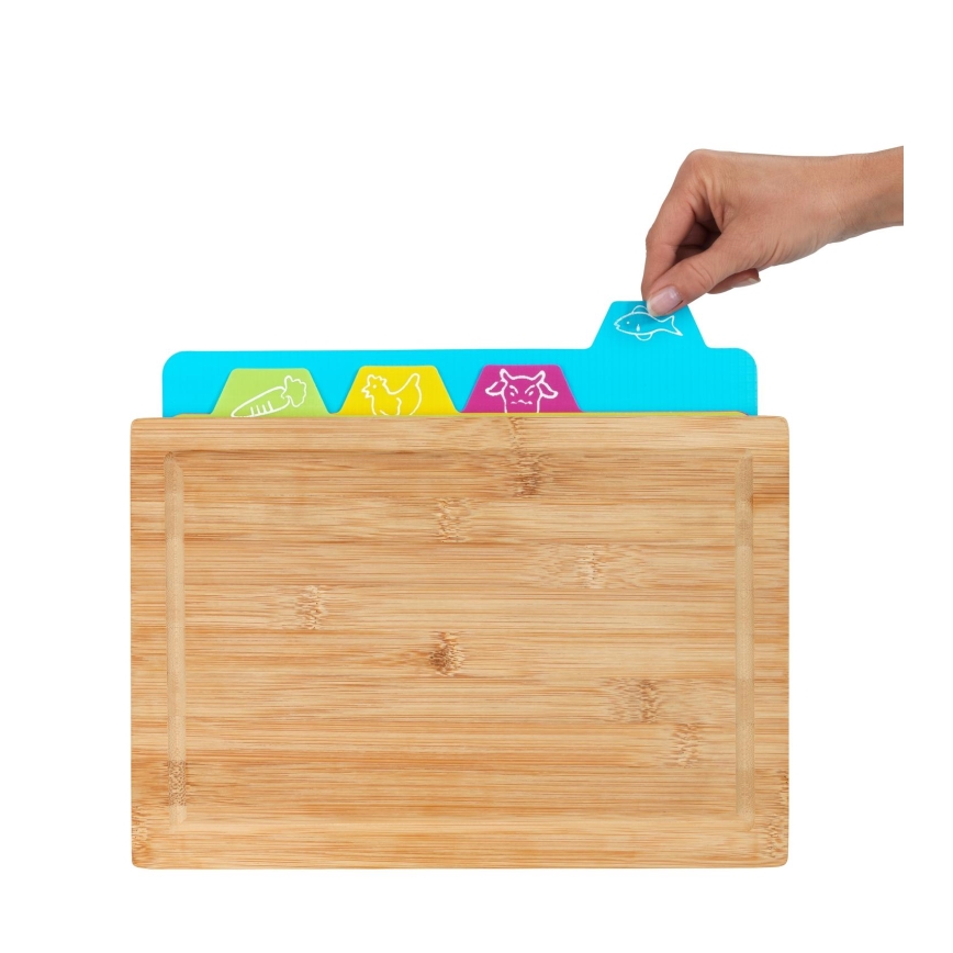 WENKO 53064100 - Prkénko 32,5x22,5 cm hnědá/pestrobarevná