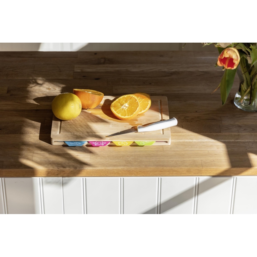 WENKO 53064100 - Prkénko 32,5x22,5 cm hnědá/pestrobarevná