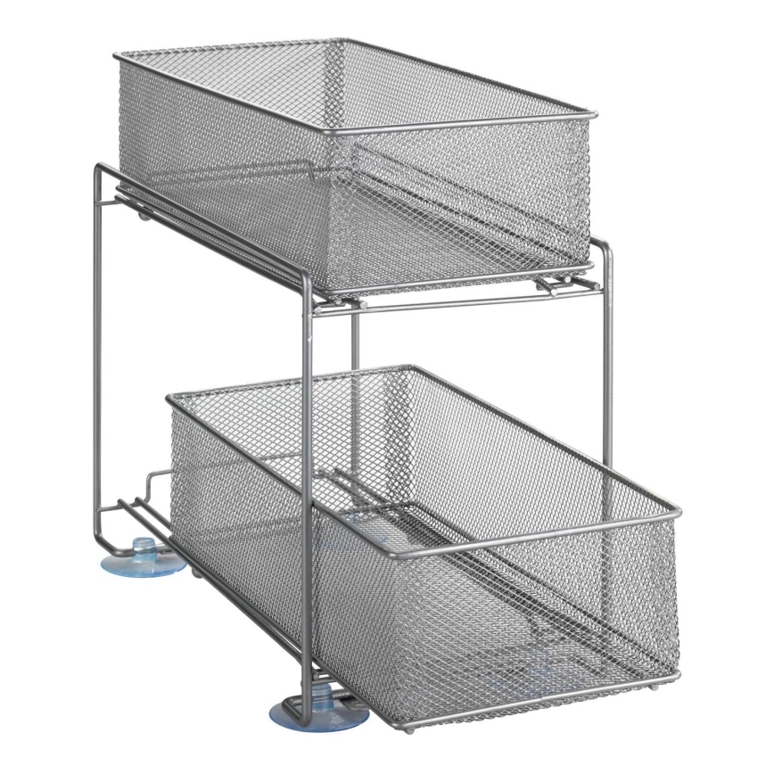 WENKO 53140800 - Police GIOMA 35x33,5 cm stříbrná