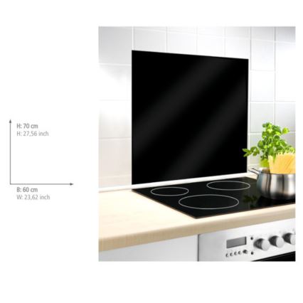 WENKO 53881100 - Zástěna BLACK 60x70 cm černá