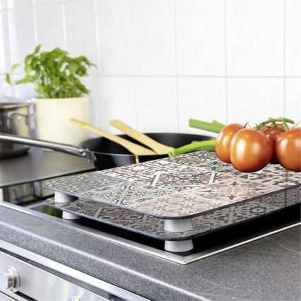 WENKO 53904100 - Kryt varné desky 30x52 cm pestrobarevná/šedá/čirá