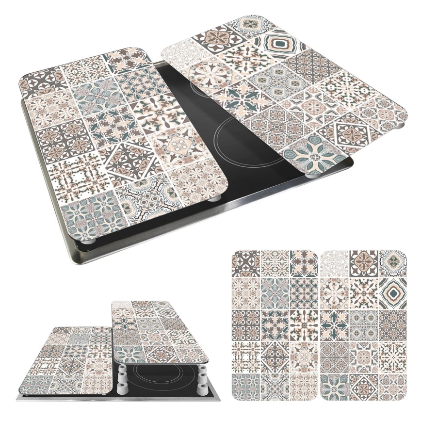 WENKO 53904100 - Kryt varné desky 30x52 cm pestrobarevná/šedá/čirá