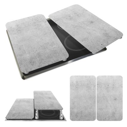 WENKO 53906100 - Kryt varné desky 30x52 cm šedá/čirá