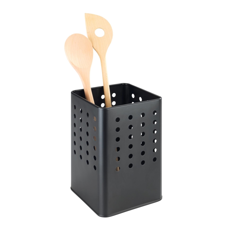 WENKO 54017100 - Stojan na příbory SILIO 11,5x16,5 cm černá