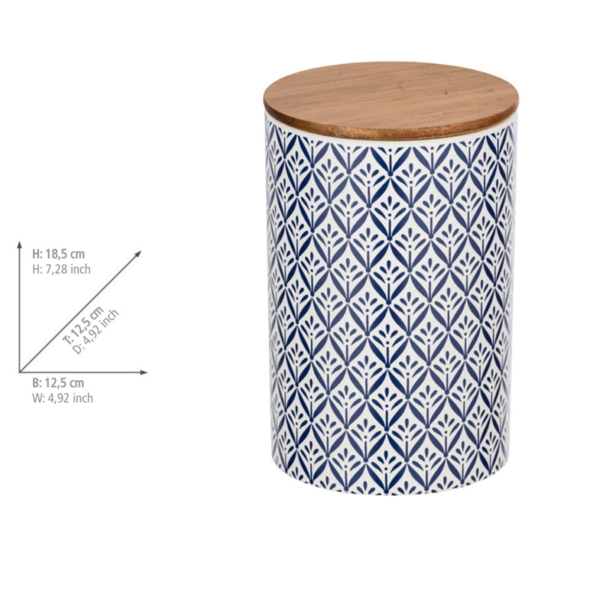 WENKO 54096100 - Box LORCA 12,5x18,5 cm pestrobarevná/hnědá/šedá