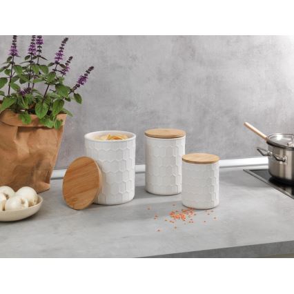 WENKO 54222100 - Box MAYA 13x17 cm bílá/hnědá