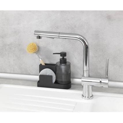 WENKO 54654100 - Organizér PINA 16x17 cm černá