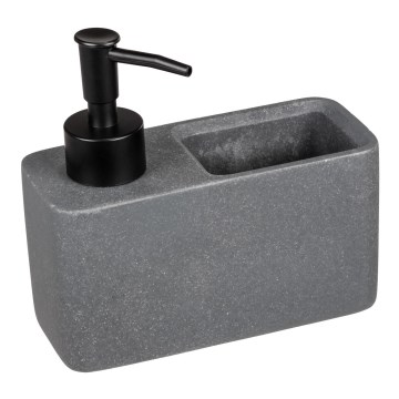 WENKO 54669100 - Dávkovač mýdla RESA 14,5x14,3 cm šedá/černá