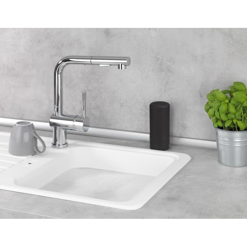 WENKO 54675100 - Dávkovač mýdla EASY SQUEEZ-E 6x14 cm černá