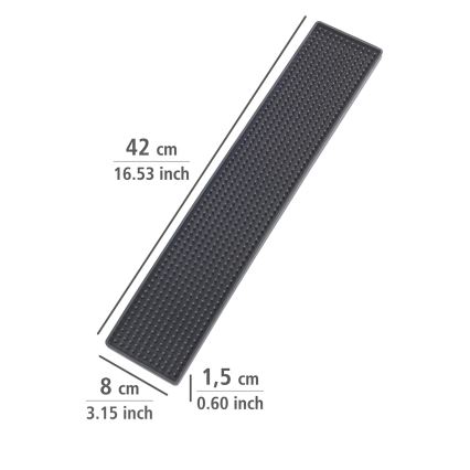 WENKO 54700100 - Odkapávací podložka 42x8 cm černá
