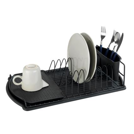 WENKO 54767100 - Odkapávač BASIC 47,5x26,5 cm černá
