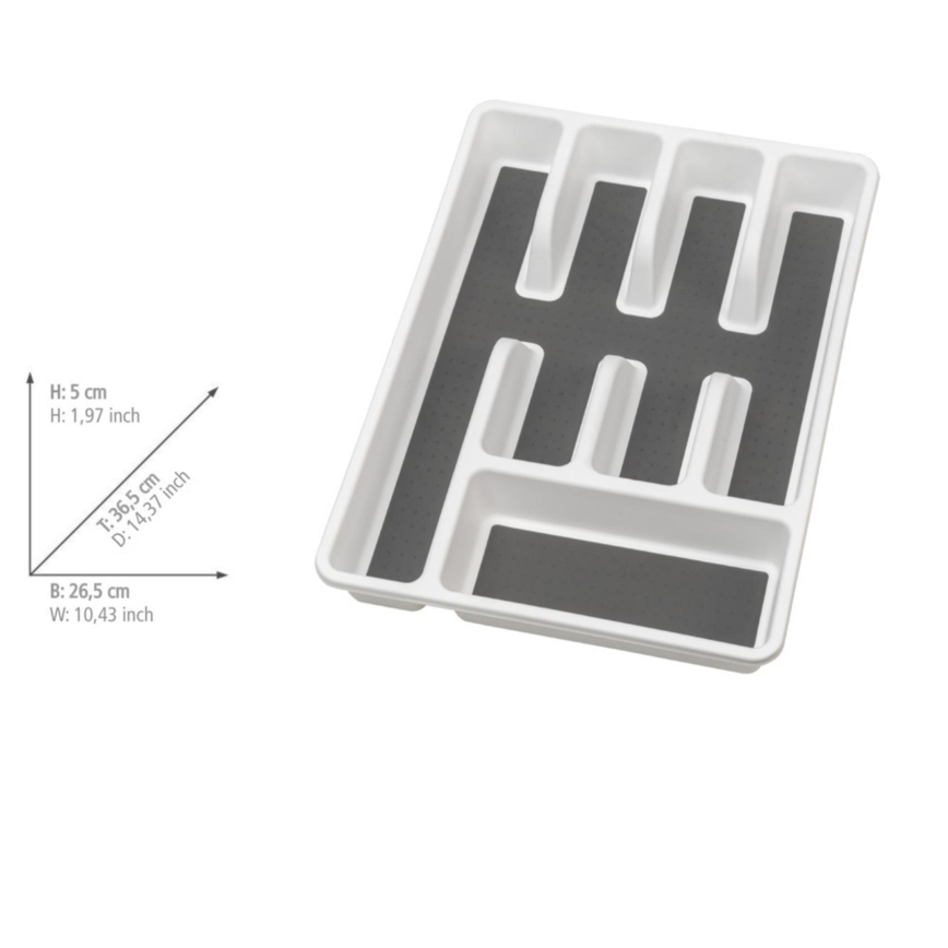 WENKO 54788100 - Příborník 26,5x36,5 cm bílá/šedá