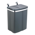 WENKO 54903100 - Koš DOOR-MOUNTED 26x36,5 cm šedá/stříbrná