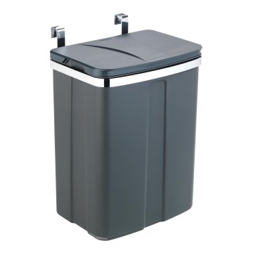 WENKO 54903100 - Koš DOOR-MOUNTED 26x36,5 cm šedá/stříbrná
